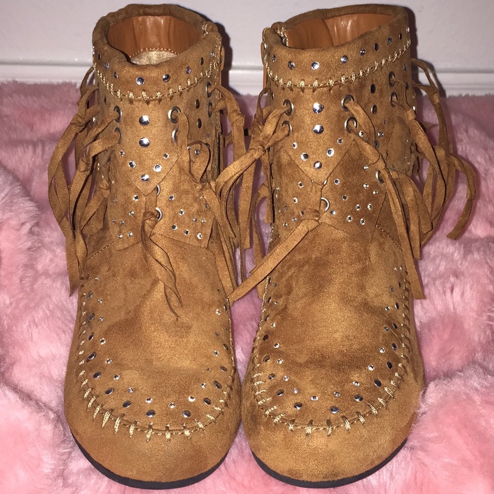 Justice Girls Brown Booties